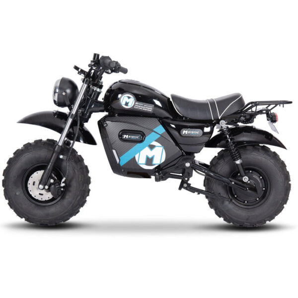 MotoTec 60v 1500w Electric Powered Mini Bike Lithium Black - Image 2